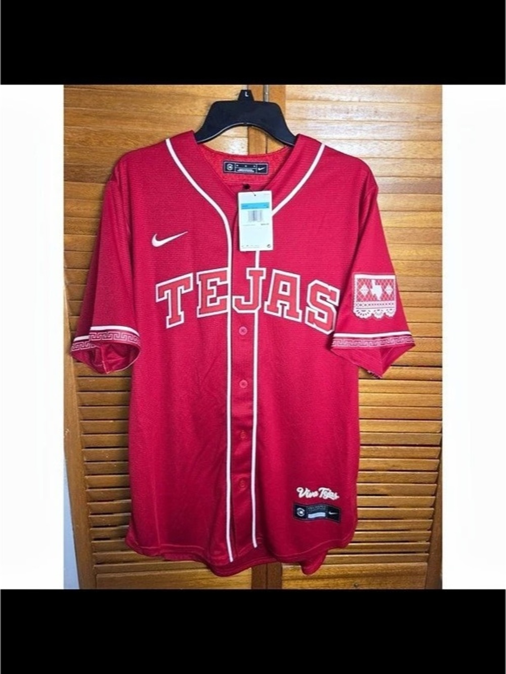 Texas Rangers Nike Adolis Garcia Viva Tejas City Connect Jersey Mens Medium